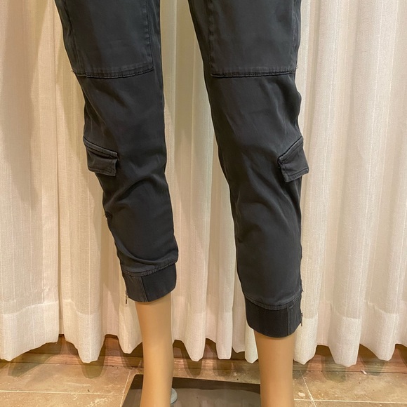 NWT Hudson Runaway Flight Pants Black Drawstring Waist 8 Pockets Size 25 - Picture 4 of 16